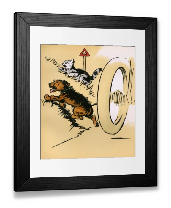 Framed Print : Illustration by Cecil Aldin, Jack and Jill Framed Print : Illustration by Cecil Aldin, Jack and Jill