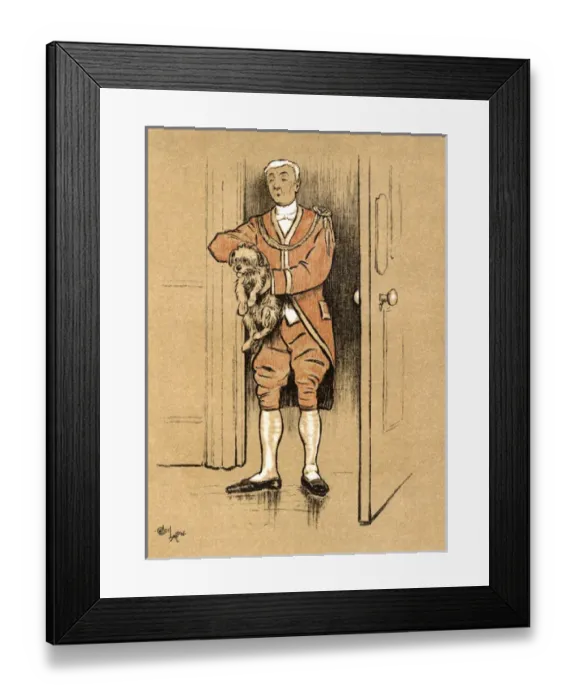 Framed Print : Frontispiece illustration by Cecil Aldin, The Snob Framed Print : Frontispiece illustration by Cecil Aldin, The Snob