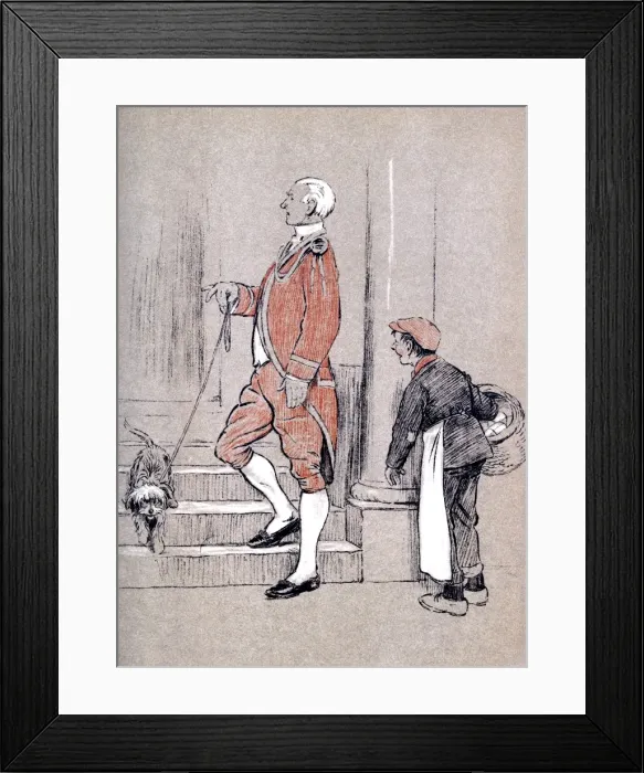 Framed Print : Illustration by Cecil Aldin, The Snob Framed Print : Illustration by Cecil Aldin, The Snob