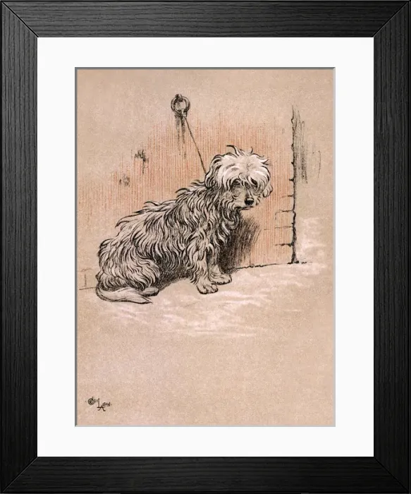 Framed Print : Illustration by Cecil Aldin, The Snob Framed Print : Illustration by Cecil Aldin, The Snob