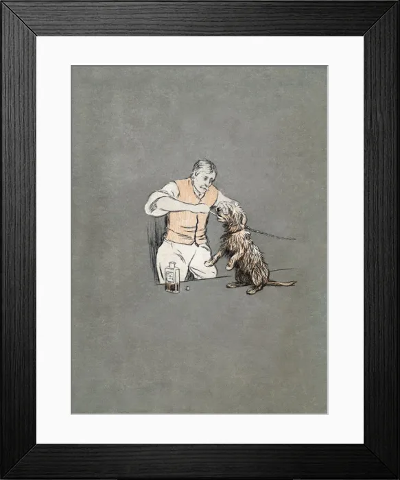 Framed Print : Back cover design by Cecil Aldin, The Snob Framed Print : Back cover design by Cecil Aldin, The Snob
