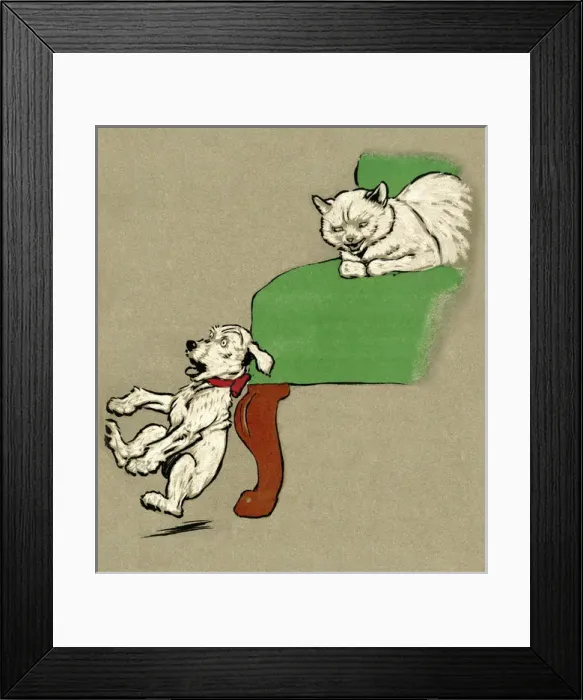Framed Print : Illustration by Cecil Aldin, Pickles Framed Print : Illustration by Cecil Aldin, Pickles