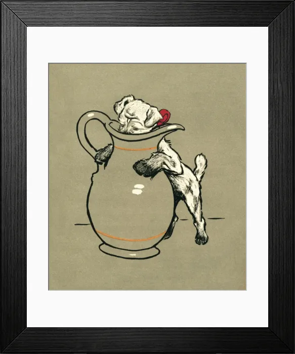 Framed Print : Illustration by Cecil Aldin, Pickles Framed Print : Illustration by Cecil Aldin, Pickles