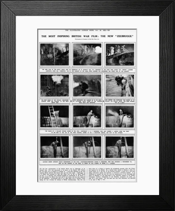 Framed Print : Zeebrugge film stills Framed Print : Zeebrugge film stills