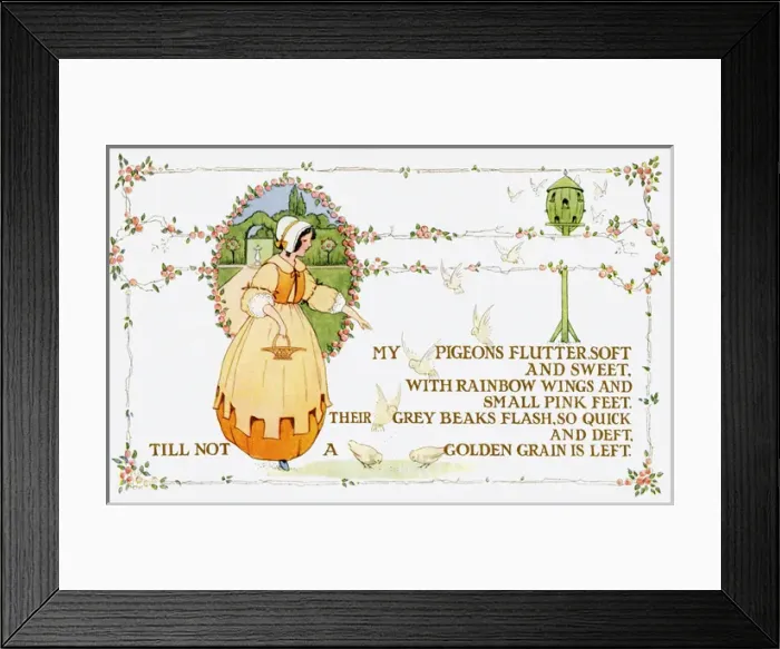 Framed Print : Children in a beautiful garden Framed Print : Children in a beautiful garden