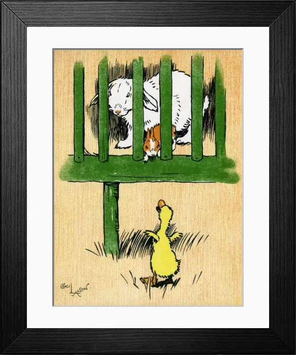 Framed Print : Illustration by Cecil Aldin, Farm Babies Framed Print : Illustration by Cecil Aldin, Farm Babies