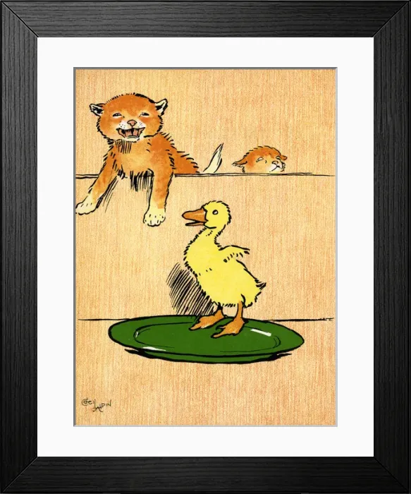Framed Print : Illustration by Cecil Aldin, Farm Babies Framed Print : Illustration by Cecil Aldin, Farm Babies