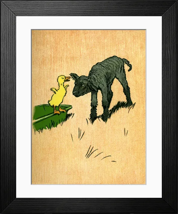 Framed Print : Illustration by Cecil Aldin, Farm Babies Framed Print : Illustration by Cecil Aldin, Farm Babies