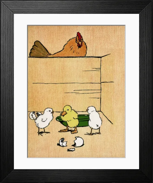 Framed Print : Illustration by Cecil Aldin, Farm Babies Framed Print : Illustration by Cecil Aldin, Farm Babies