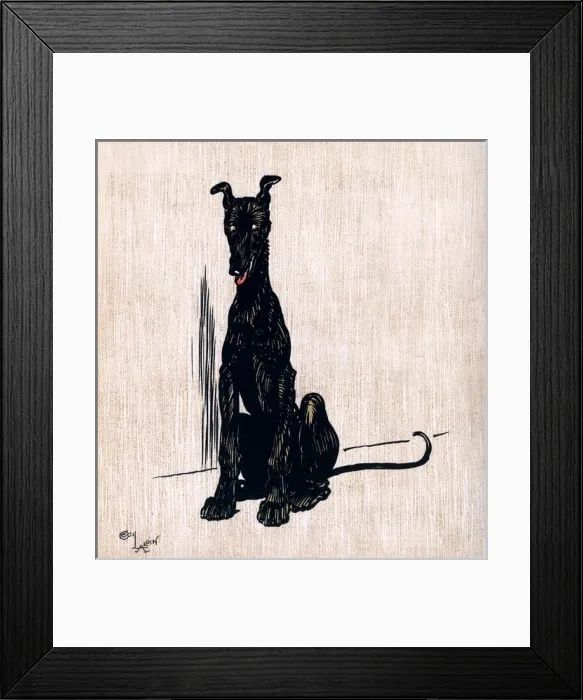 Framed Print : Illustration by Cecil Aldin, The Black Puppy Book Framed Print : Illustration by Cecil Aldin, The Black Puppy Book