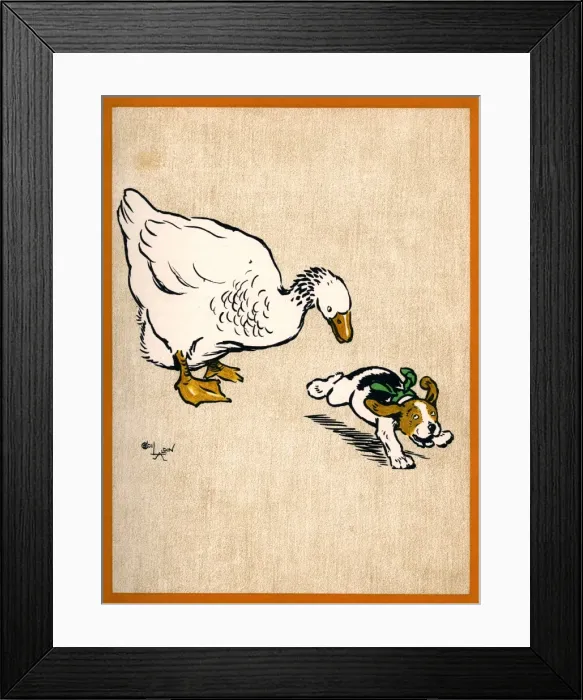 Framed Print : Illustration by Cecil Aldin, Field Babies Framed Print : Illustration by Cecil Aldin, Field Babies