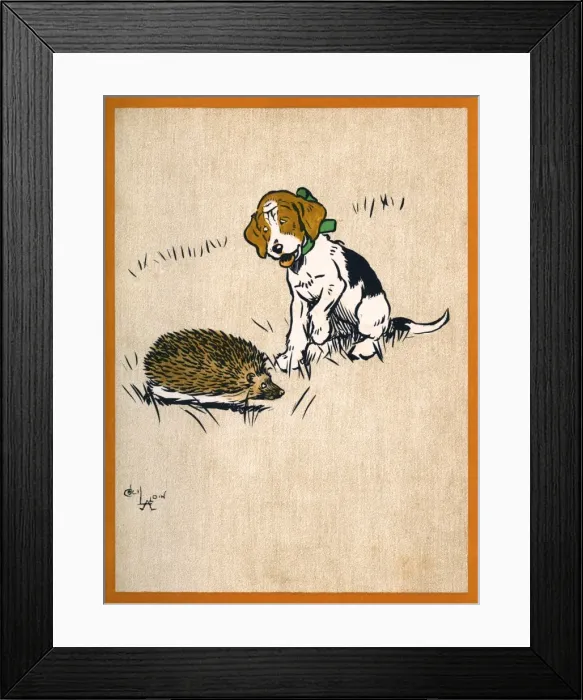 Framed Print : Illustration by Cecil Aldin, Field Babies Framed Print : Illustration by Cecil Aldin, Field Babies