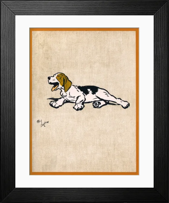Framed Print : Illustration by Cecil Aldin, Field Babies Framed Print : Illustration by Cecil Aldin, Field Babies