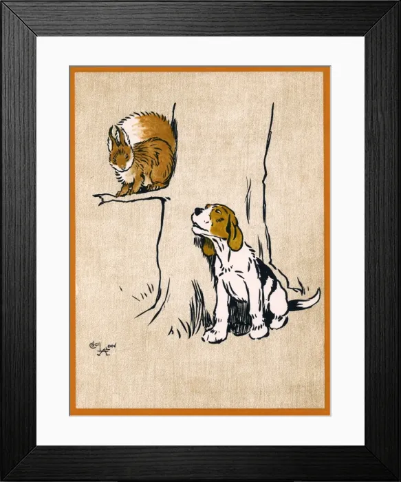 Framed Print : Illustration by Cecil Aldin, Field Babies Framed Print : Illustration by Cecil Aldin, Field Babies