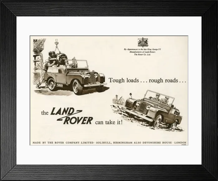 Framed Print : Land Rover advertisement, 1953 Framed Print : Land Rover advertisement, 1953