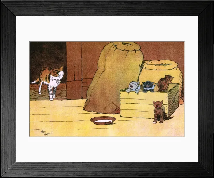 Framed Print : Illustration by Cecil Aldin, My Pets and Their Ways Framed Print : Illustration by Cecil Aldin, My Pets and Their Ways