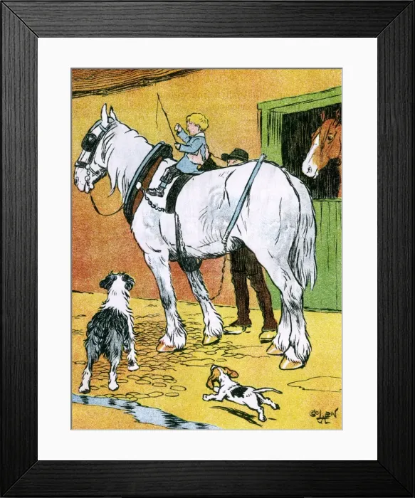 Framed Print : Illustration by Cecil Aldin, My Pets and Their Ways Framed Print : Illustration by Cecil Aldin, My Pets and Their Ways
