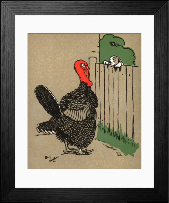 Framed Print : Illustration by Cecil Aldin, Puppy Tails Framed Print : Illustration by Cecil Aldin, Puppy Tails