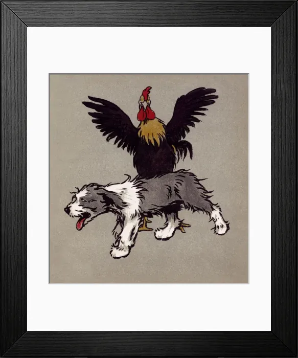 Framed Print : Illustration by Cecil Aldin, The Bobtail Puppy Book Framed Print : Illustration by Cecil Aldin, The Bobtail Puppy Book