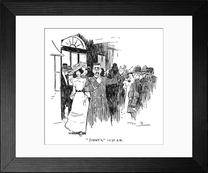Framed Print : Jimmys restaurant, Edwardian London Framed Print : Jimmys restaurant, Edwardian London