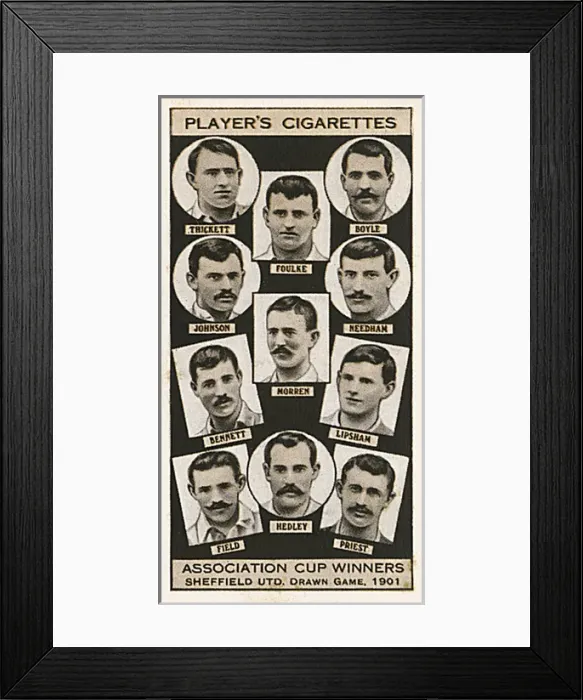 Framed Print : FA Cup finalists - Sheffield United, drawn game 1901 Framed Print : FA Cup finalists - Sheffield United, drawn game 1901
