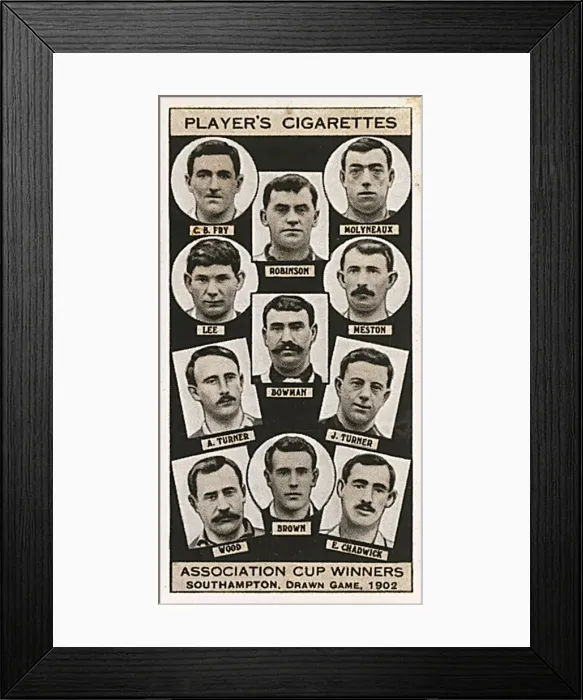 Framed Print : FA Cup finalists - Southampton, 1902, drawn game Framed Print : FA Cup finalists - Southampton, 1902, drawn game