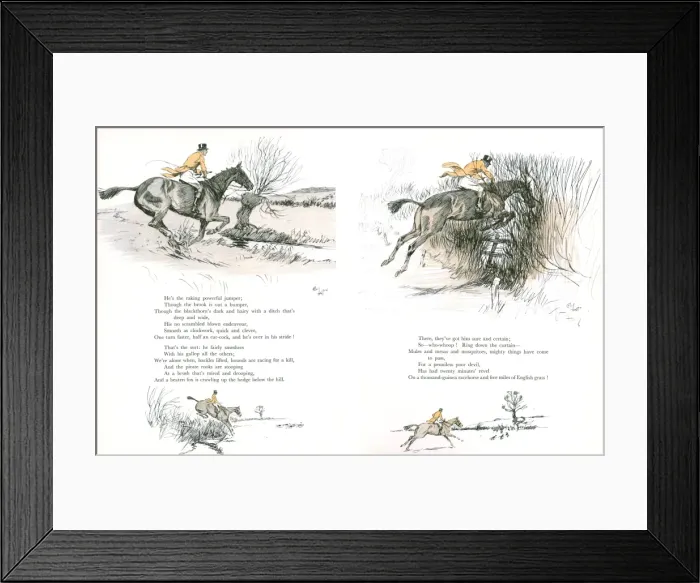 Framed Print : Illustration by Cecil Aldin, Forty Fine Ladies Framed Print : Illustration by Cecil Aldin, Forty Fine Ladies