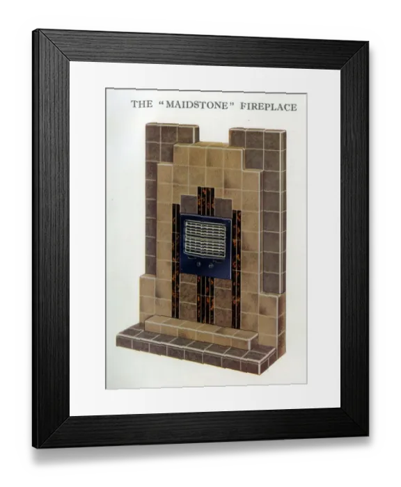 Framed Print : The Maidstone Fireplace Framed Print : The Maidstone Fireplace