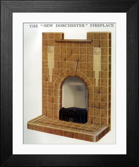 Framed Print : The New Dorchester Fireplace Framed Print : The New Dorchester Fireplace