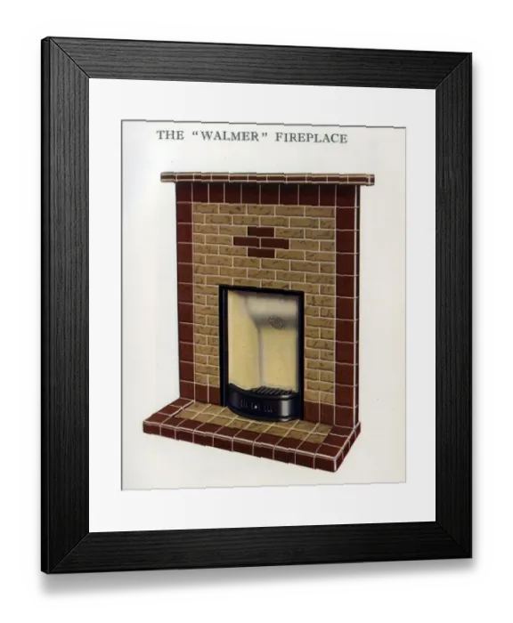 Framed Print : The Walmer Fireplace Framed Print : The Walmer Fireplace