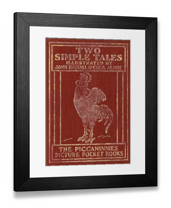 Framed Print : Cover design, Two Simple Tales for Simple Folks Framed Print : Cover design, Two Simple Tales for Simple Folks