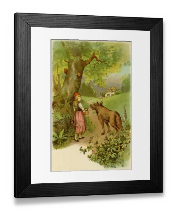 Framed Print : Red Riding Hood Framed Print : Red Riding Hood