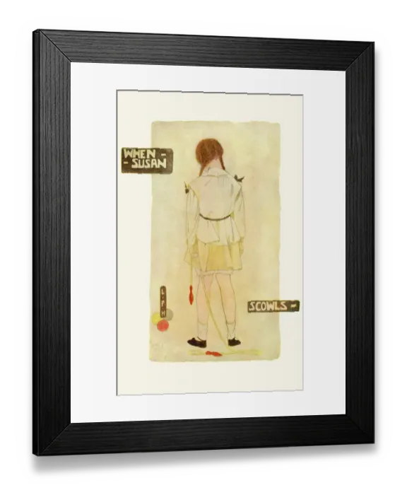 Framed Print : When Susan scowls Framed Print : When Susan scowls