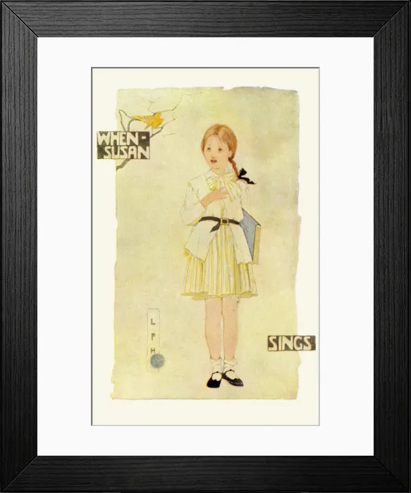 Framed Print : When Susan sings Framed Print : When Susan sings