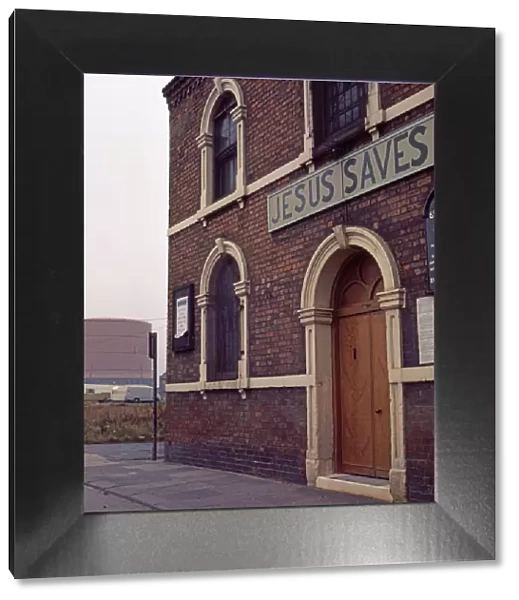Jesus Saves. Middlesbrough 1970s