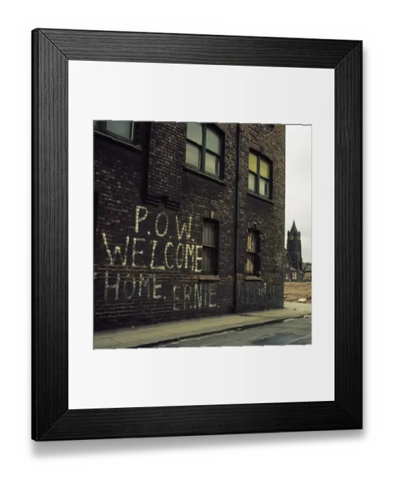 Framed Print : Welcome Home. Middlesbrough 1970s Framed Print : Welcome Home. Middlesbrough 1970s