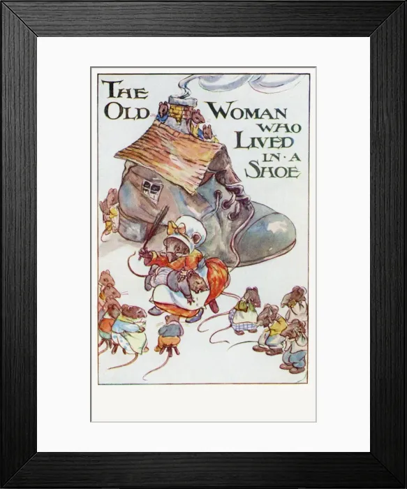 Framed Print : Old woman who lived in a shoe Framed Print : Old woman who lived in a shoe
