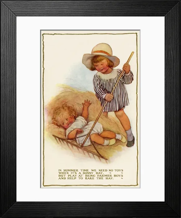 Framed Print : Raking the hay Framed Print : Raking the hay