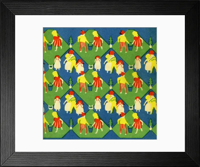 Framed Print : A pattern of nursery rhymes Framed Print : A pattern of nursery rhymes