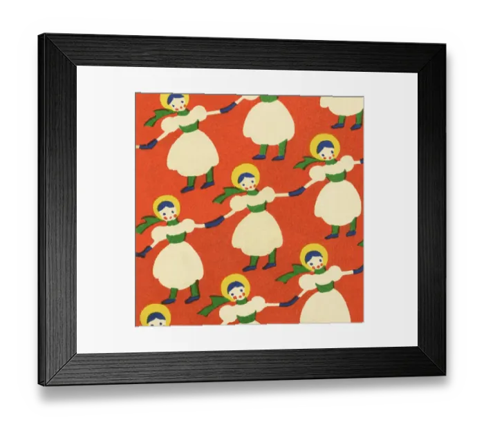 Framed Print : A pttern of dolls Framed Print : A pttern of dolls
