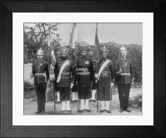 Framed Print : Indian troops in China during the Boxer War Framed Print : Indian troops in China during the Boxer War