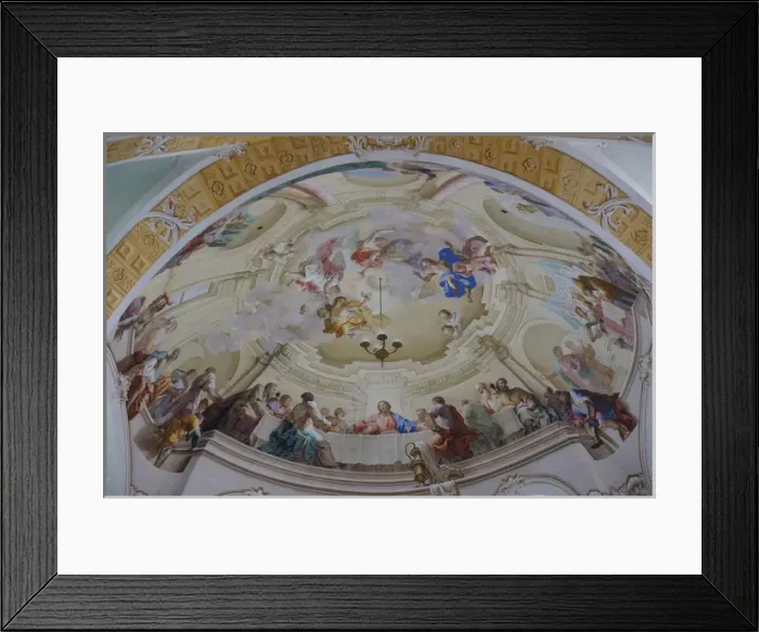 Framed Print : Baden Wurttemberg, Neresheim: Ceiling painting Framed Print : Baden Wurttemberg, Neresheim: Ceiling painting