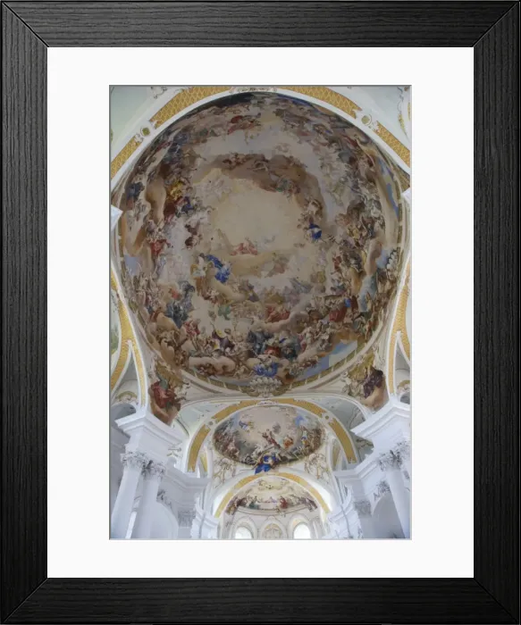 Framed Print : Baden Wurttemberg, Neresheim: Ceiling painting Framed Print : Baden Wurttemberg, Neresheim: Ceiling painting