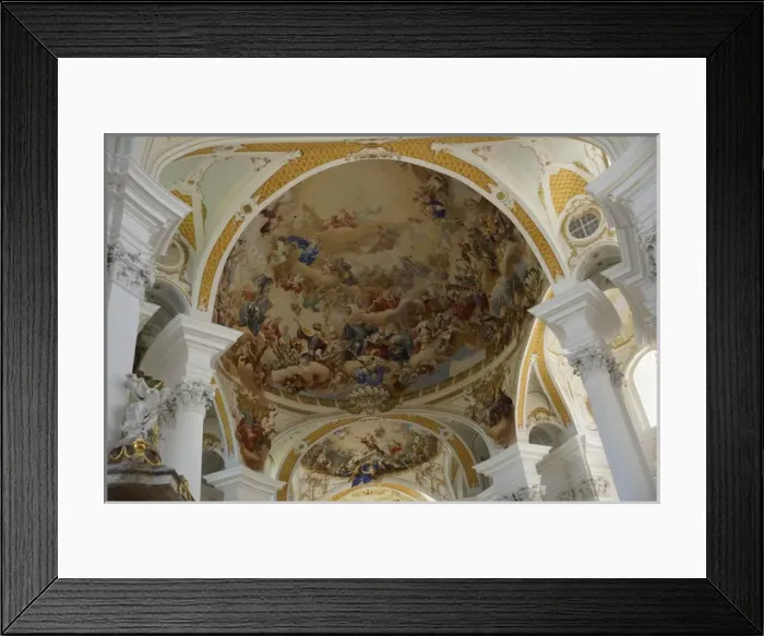 Framed Print : Baden Wurttemberg, Neresheim: Ceiling paintings in the Abbey Framed Print : Baden Wurttemberg, Neresheim: Ceiling paintings in the Abbey