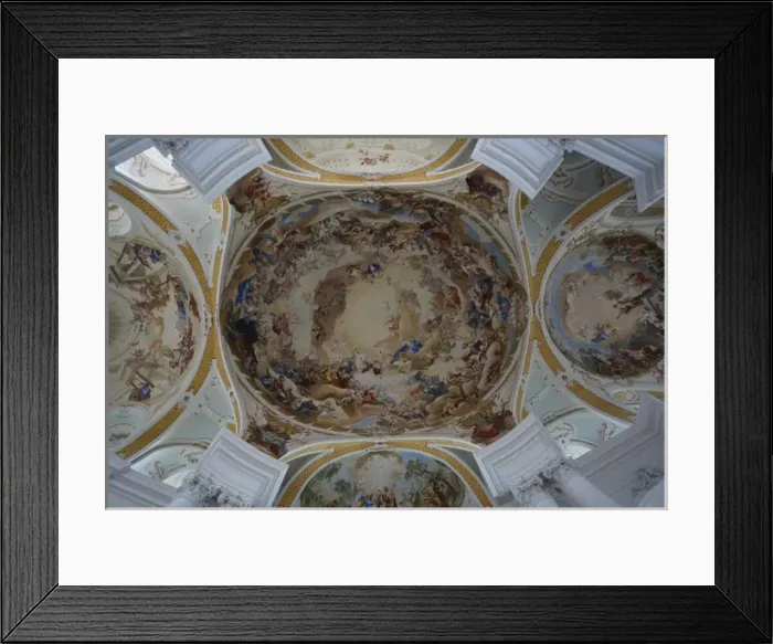 Framed Print : Baden Wurttemberg, Neresheim: Ceiling paintings in the Abbey Framed Print : Baden Wurttemberg, Neresheim: Ceiling paintings in the Abbey