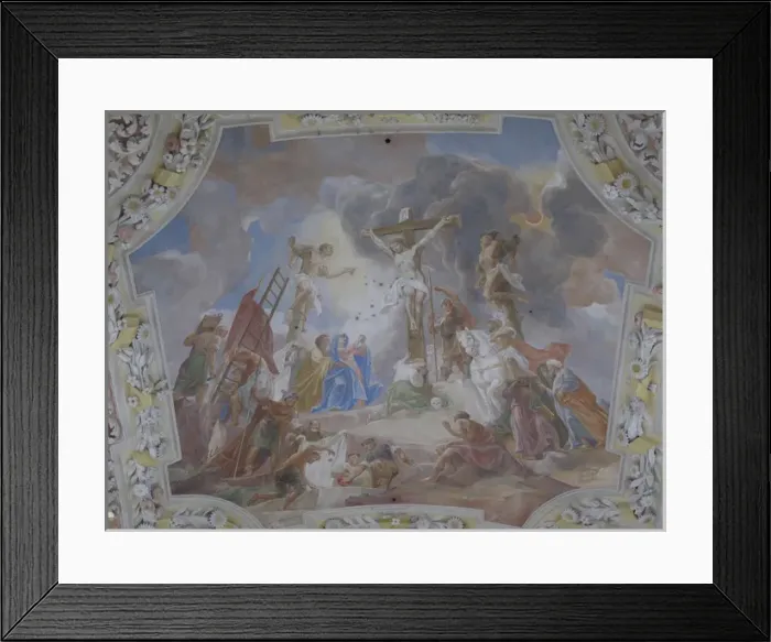 Framed Print : Bayern, Vilgertshofen Church of pilgrimage - painted ceiling Framed Print : Bayern, Vilgertshofen Church of pilgrimage - painted ceiling
