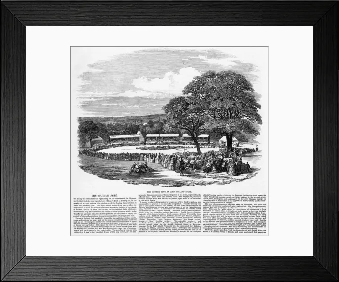Framed Print : The Scottish Fete, in Lord Hollands Park Framed Print : The Scottish Fete, in Lord Hollands Park