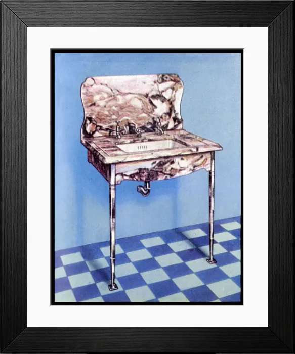 Framed Print : The Classic Marble Lavatory (Wash Basin) Suite Framed Print : The Classic Marble Lavatory (Wash Basin) Suite