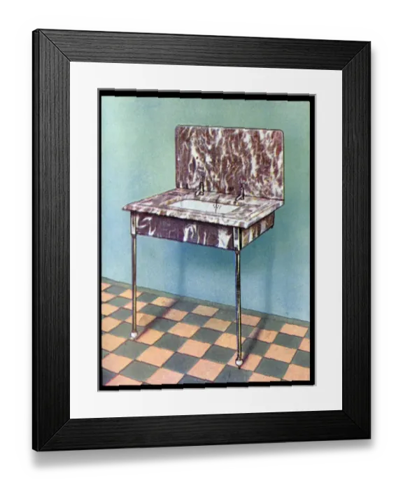 Framed Print : The Senlac Marble Lavatory (Wash Basin) Suite Framed Print : The Senlac Marble Lavatory (Wash Basin) Suite