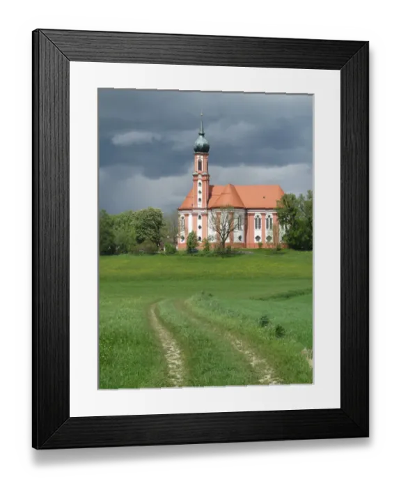 Framed Print : Germany, Bayern, Vilgertshofen: Church of pilgrimage Framed Print : Germany, Bayern, Vilgertshofen: Church of pilgrimage